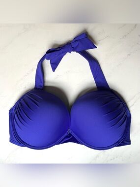 Victoria’s Secret • 34D • Bombshell Push Up Add 2 Cup Sizes Halter Bikini Top